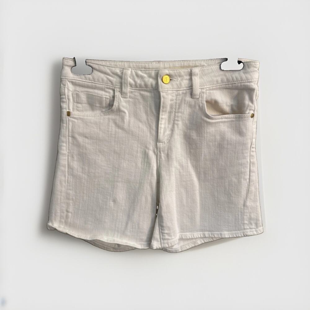 Pilcro and the Letterpress‎ x Anthropologie Stet Denim Shorts Women’s 28 White